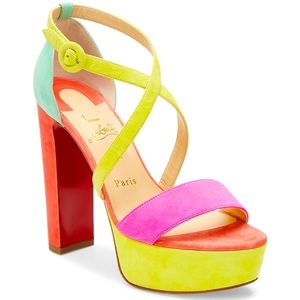 Christian Louboutin Multicolor Platform Sandals